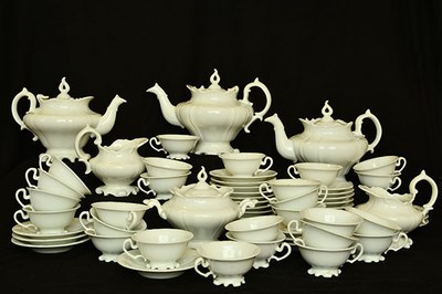  Service de mariage à café en vieil Andenne vers 1890, Don Monjoie 
